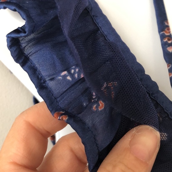 𝅺FREE People Intimately Floral and Lace Mini Dress - Picture 7 of 16